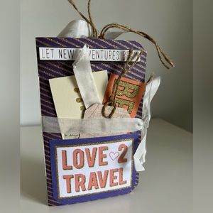 Travel themed flip journal